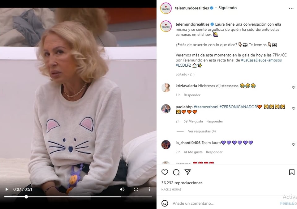 "Laura se está pasando"