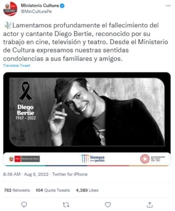 Muerte de Diego Bertie