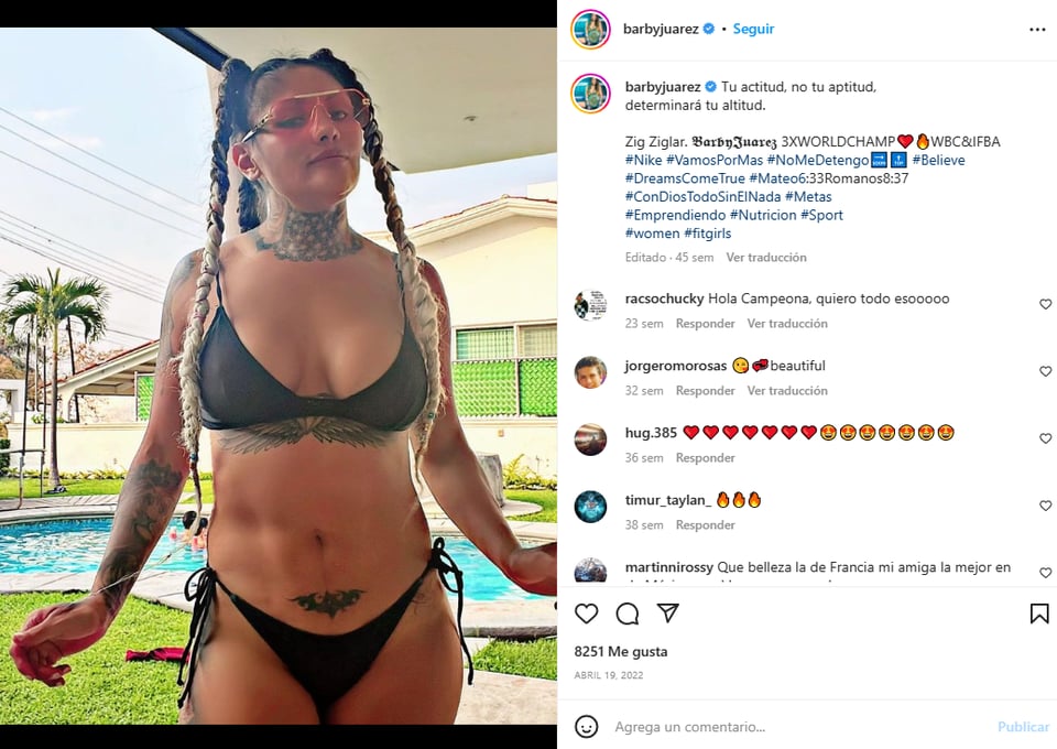 Deportista mexicana sensual