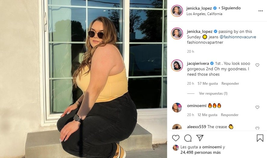 While Chiquis Rivera boasts a waist, Jenicka López does not want to be left behind