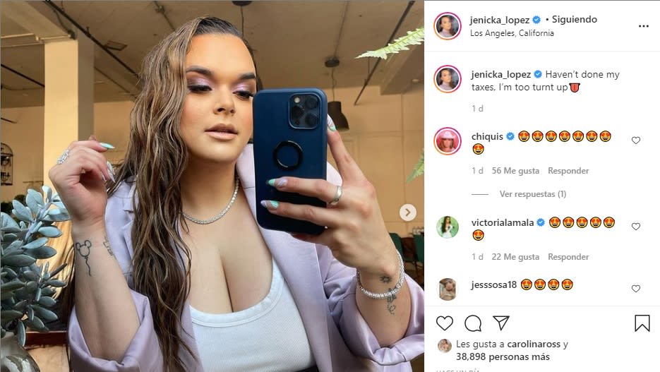 While Chiquis Rivera boasts a waist, Jenicka López does not want to be left behind