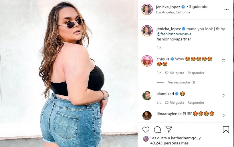 While Chiquis Rivera boasts a waist, Jenicka López does not want to be left behind