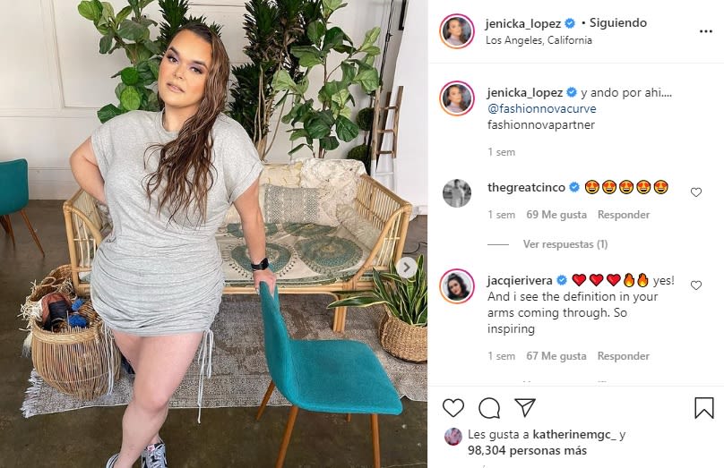 While Chiquis Rivera boasts a waist, Jenicka López does not want to be left behind