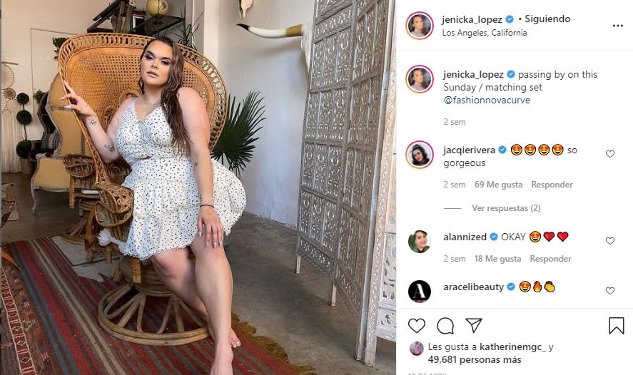 While Chiquis Rivera boasts a waist, Jenicka López does not want to be left behind