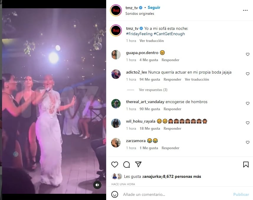 El tema que estaba cantando