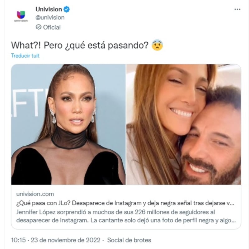 "Han formado una amistad muy nueva"
