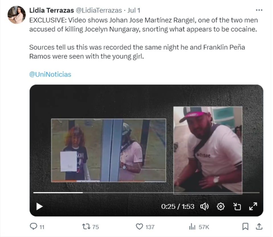 Jocelyn Nungaray video, Johan Jose Martinez Rangel, Franklin Pena Ramos, murderers, MundoNOW