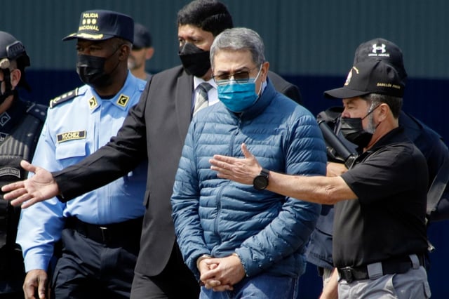 Former Honduran President Juan Orlando Hernández sentenced to 45 years in prison in New York
