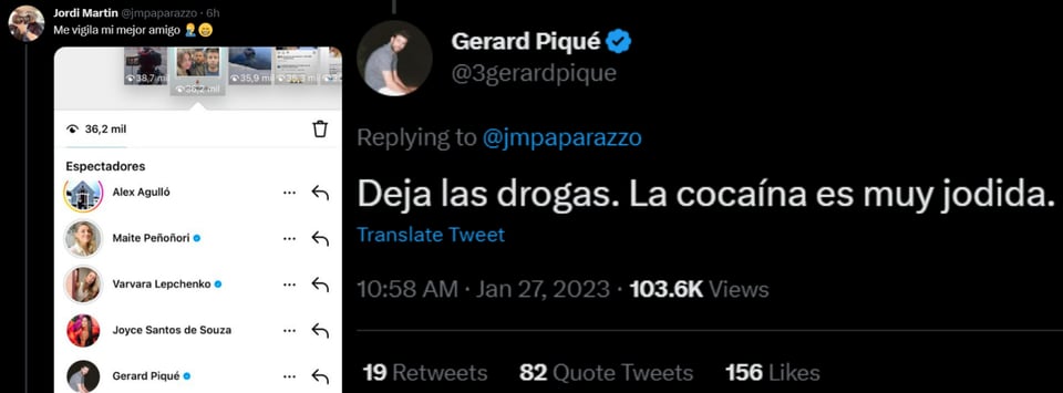Piqué agredió a corresponsal de "El Gordo y la Flaca" en Twitter