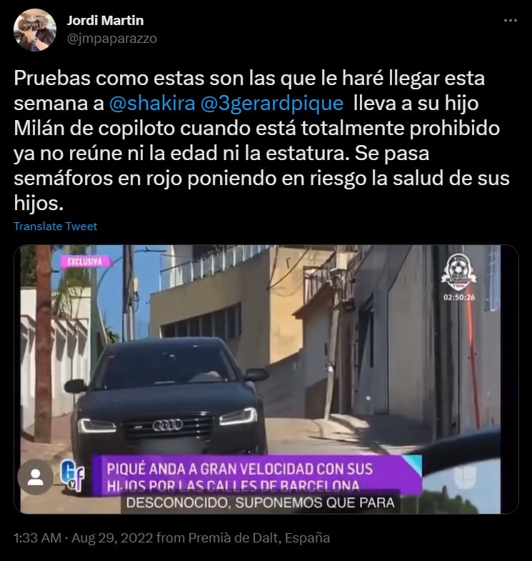 Piqué le rompió el celular al corresponsal en una ocasión