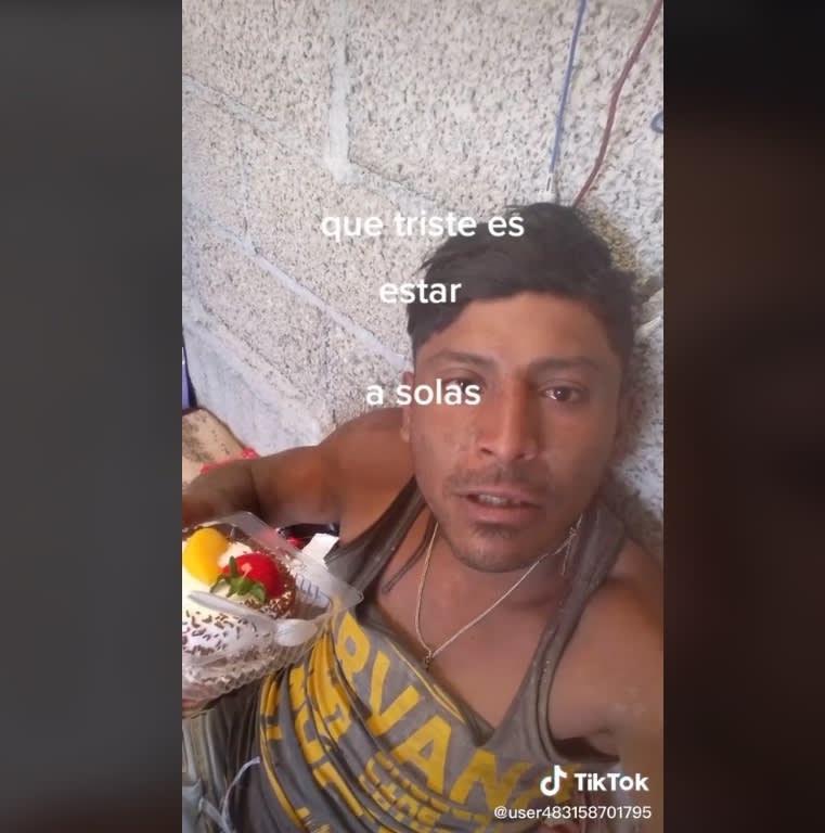 Mexican cries for being alone