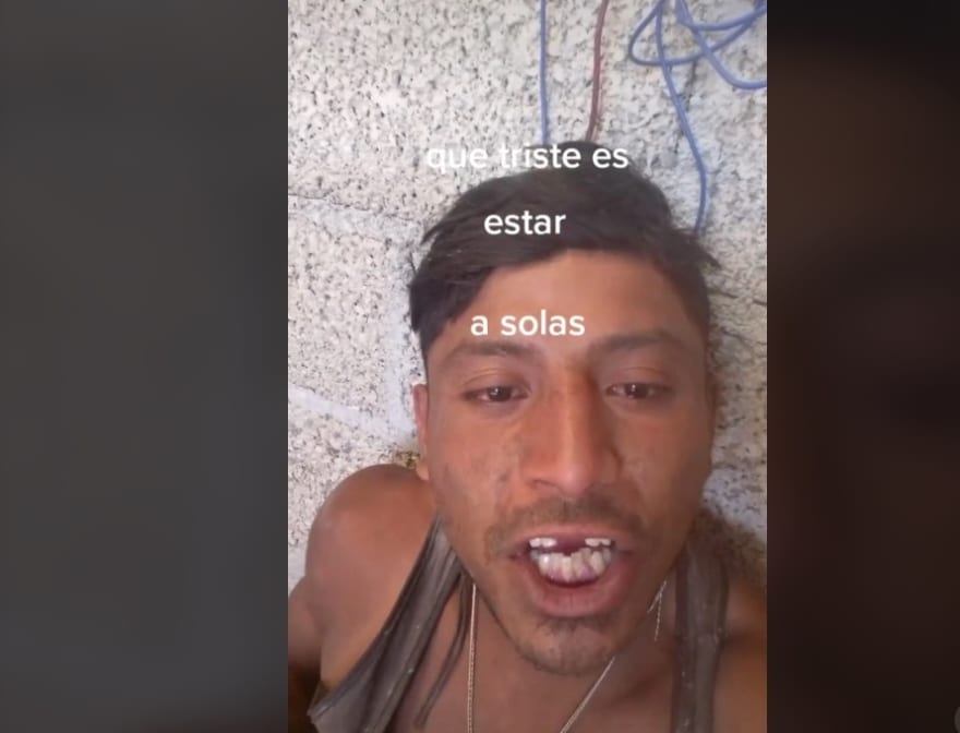 young man breaks down in tears for birthday