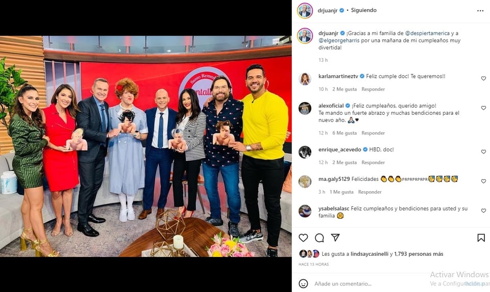 Celebridades lo felicitan