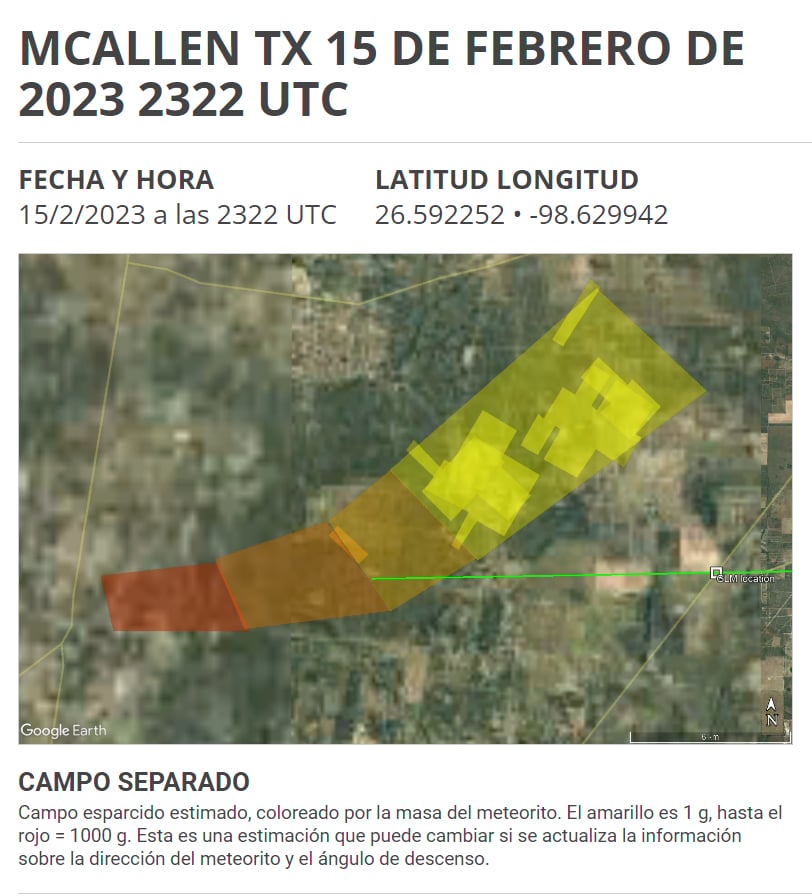 La NASA publicó un mapa con lo sucedido