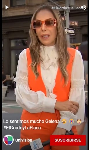 Gelena llora en vivo