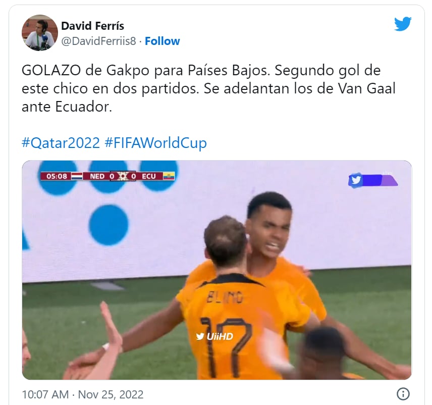 Países Bajos vs Ecuador