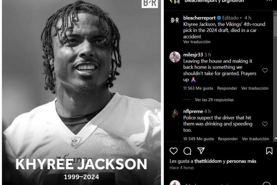 Khyree Jackson, NFL, muerte, accidente, MundoNOW