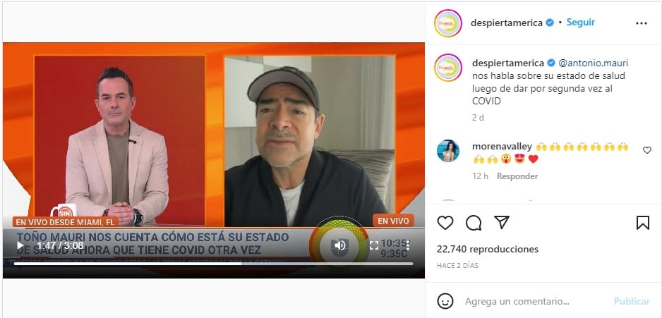 Manda mensaje a sus seguidores