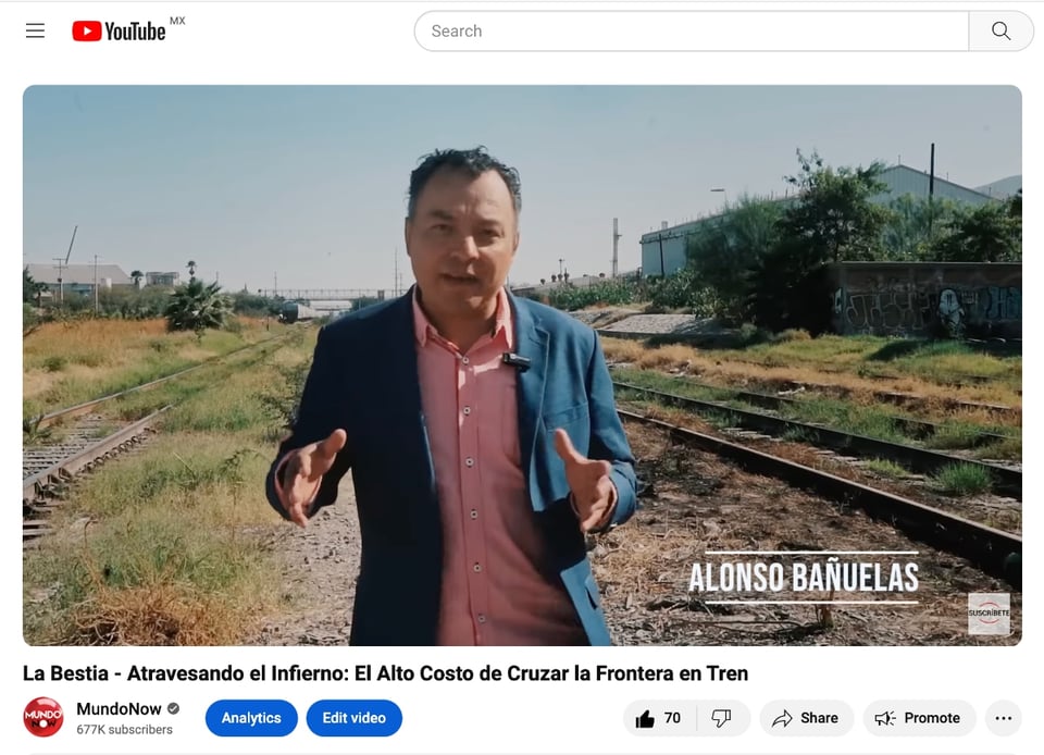 El Tren de la Tragedia, La Bestia, reportaje MundoNOW, reportaje El Tren de la Tragedia, MundoNOW