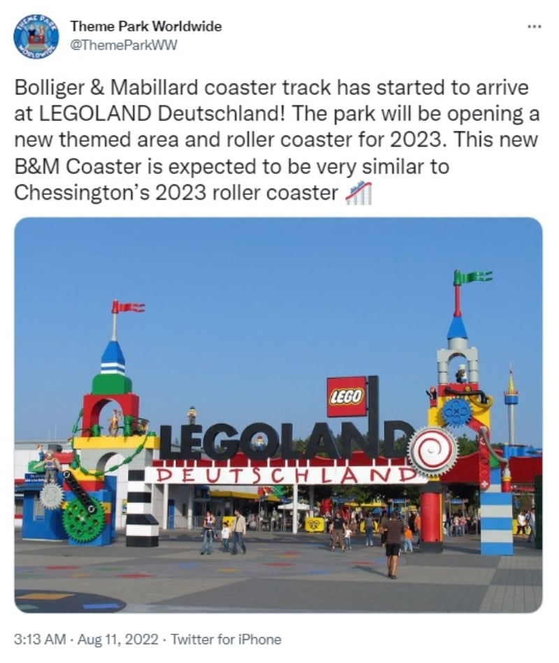 Accidente en la montaña rusa de Legoland