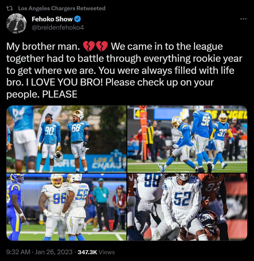 Jessie's player and teammate mourns her death