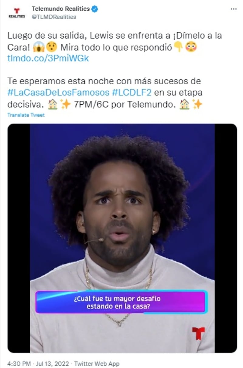 Lewis Mendoza Casa de los Famosos: ¿Con Nacho te mostrabas de otra forma?