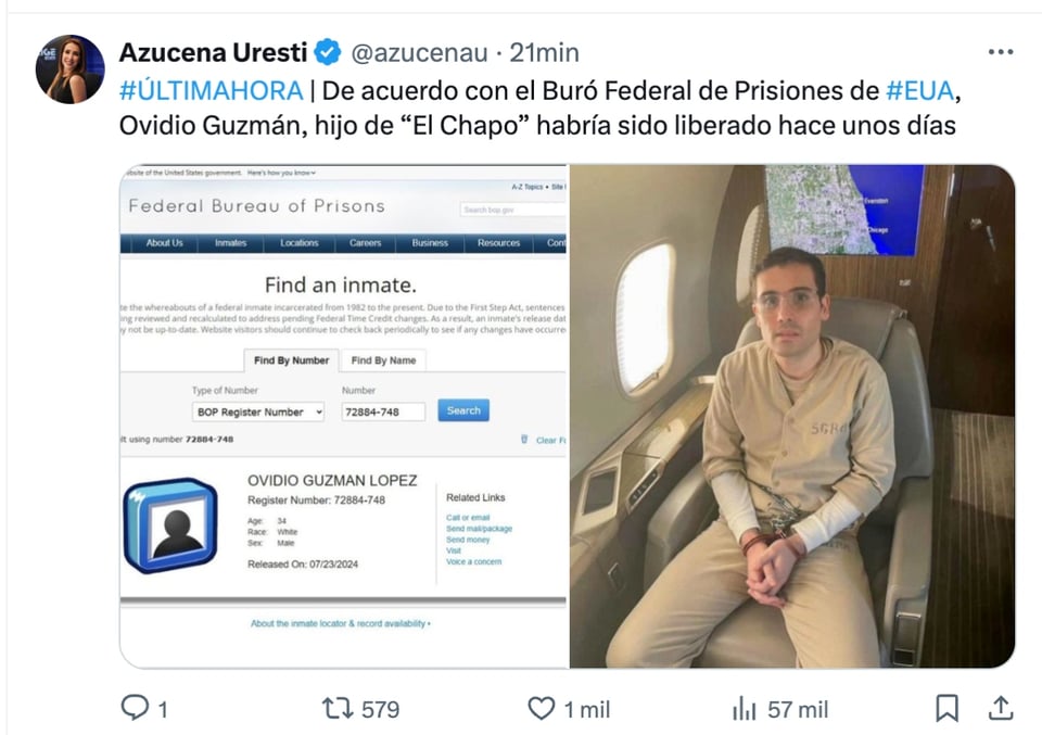 liberan a Ovidio Guzmán, Ovidio Guzmán, Joaquín Guzmán López, hijos del Chapo, MundoNOW