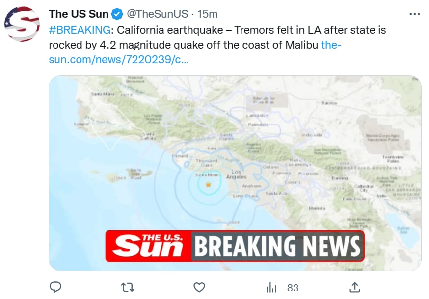 Sismo California