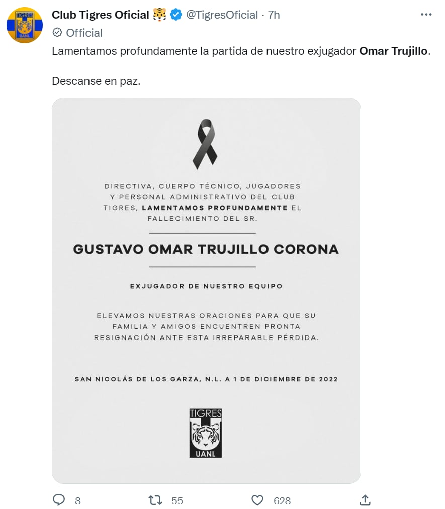 Luto futbol méxico