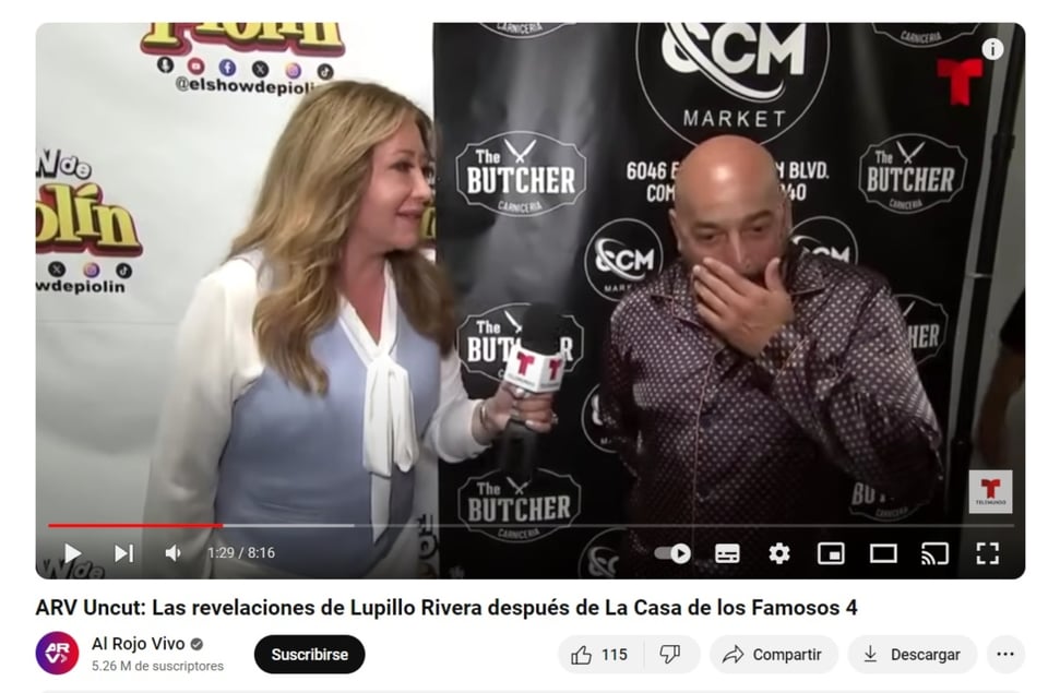 Lupillo Rivera entrevista Telemundo, Al Rojo Vivo, programa, charla, MundoNOW