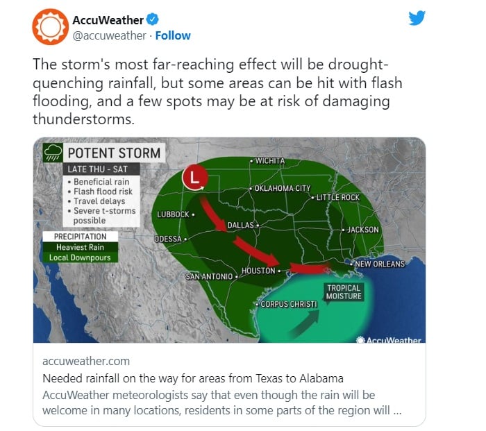 clima severo en EEUU próximos días