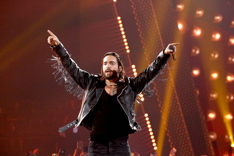 cantante, en el escenario, concierto, música, vivir