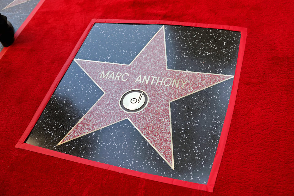 Reconocimiento, Alfombra roja, Hollywood, Estrella, Marc Anthony, MundoNow