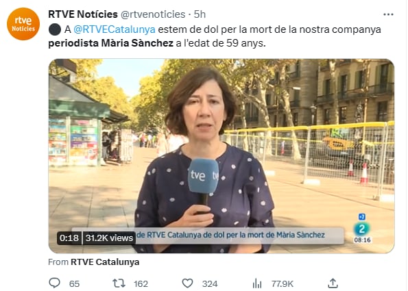 Muere periodista María Sánchez