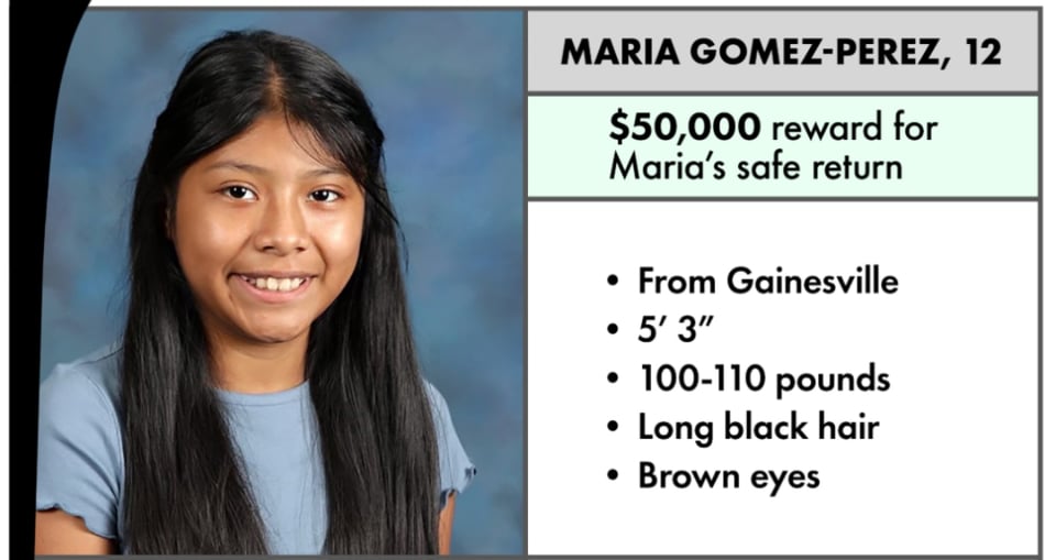 Aumentan a $50,000 la recompensa para localizar a María Gómez