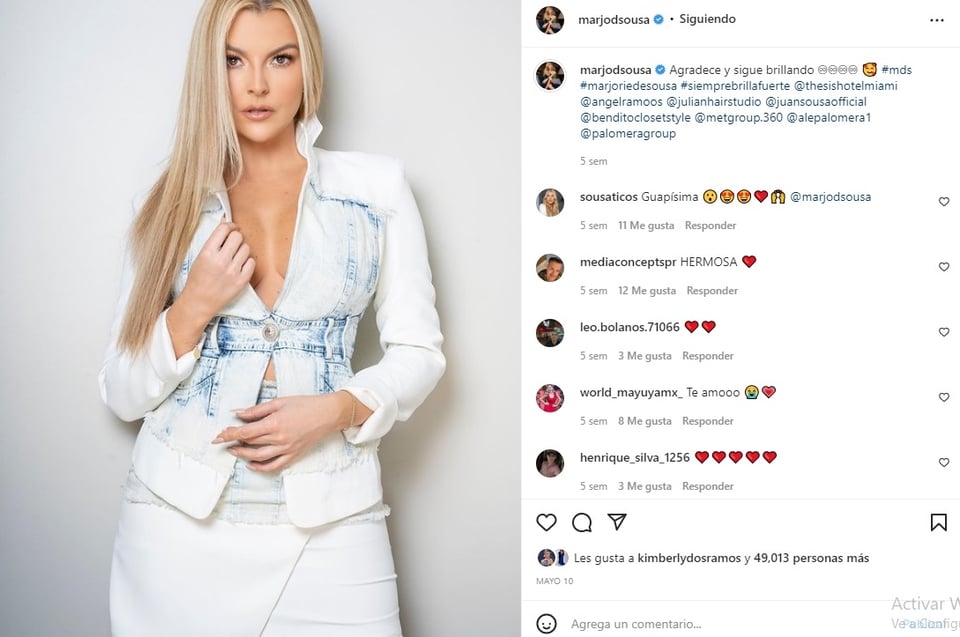 Marjorie de Sousa aparece en infartante traje de baño