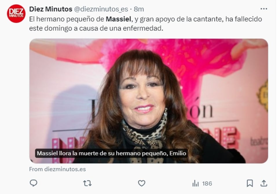 cantante Massiel, Emilio, enfermedad, fallecimiento, MundoNOW