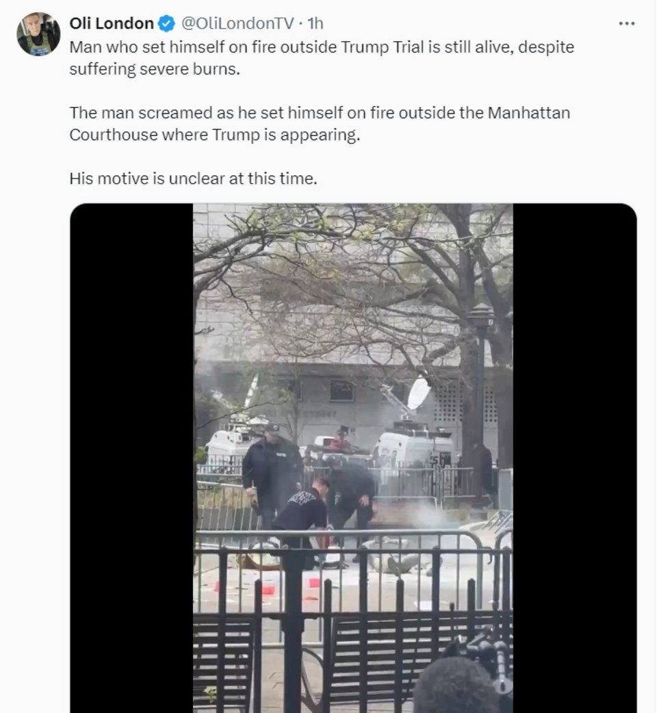 Manhattan, New York, trial, St. Augustine, MundoNOW, videos man set fire