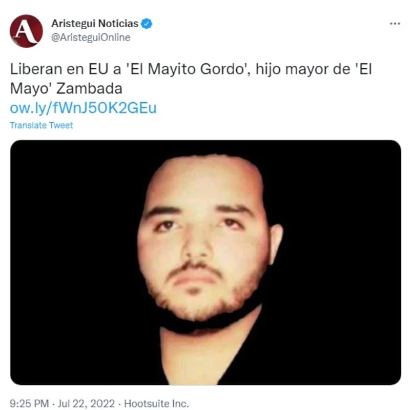 Liberan de cárcel de EEUU. a Mayito Gordo