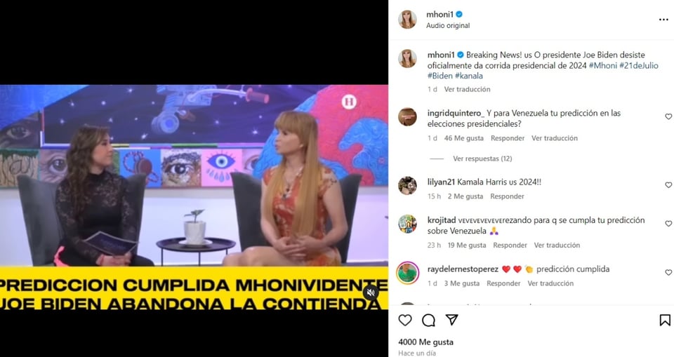 Mhoni Vidente y Joe Biden, video, El Heraldo de México, predicciones, MundoNOW