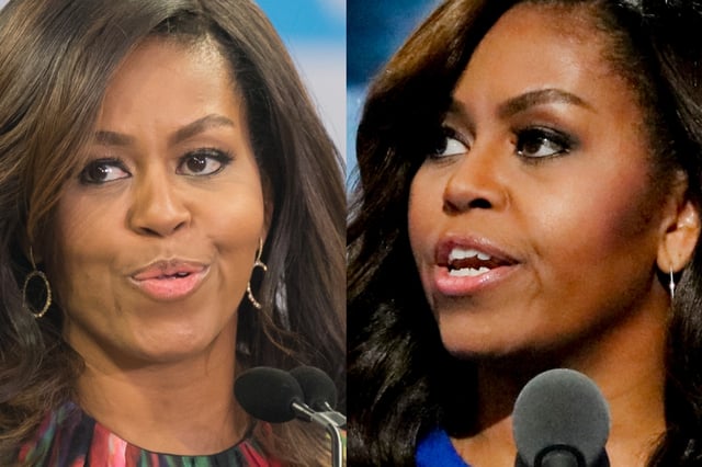 Michelle Obama photographed in a bikini on Italian vacation