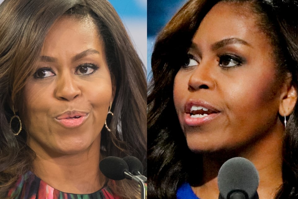 Michelle Obama es captada en paños menores