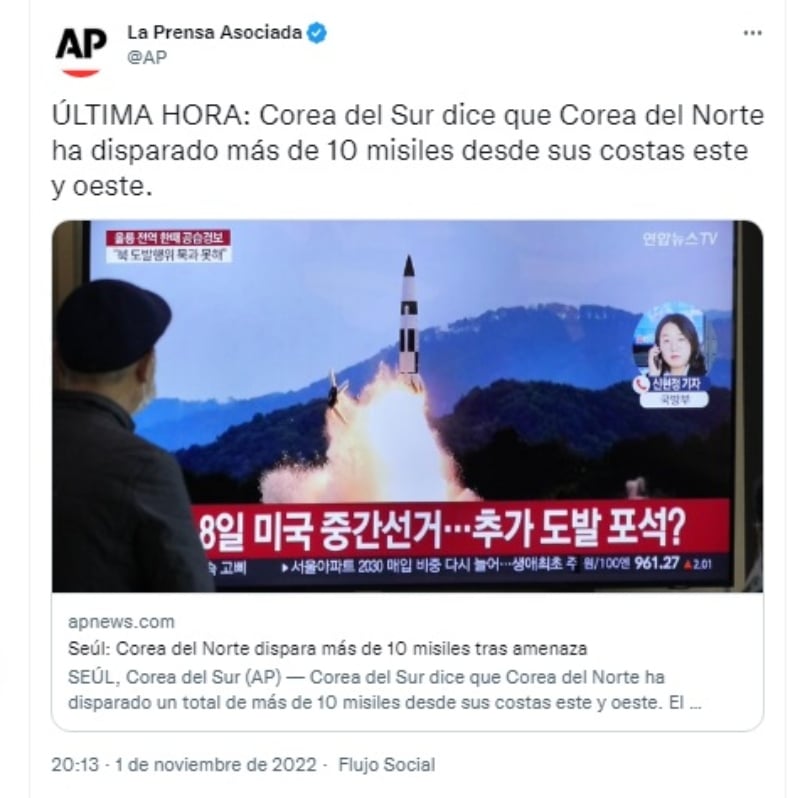 Corea del Norte misiles: Observan los proyectiles en el cielo