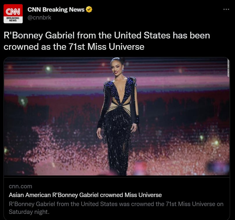 Celebrities and critics disapprove of the winner of Miss Universe