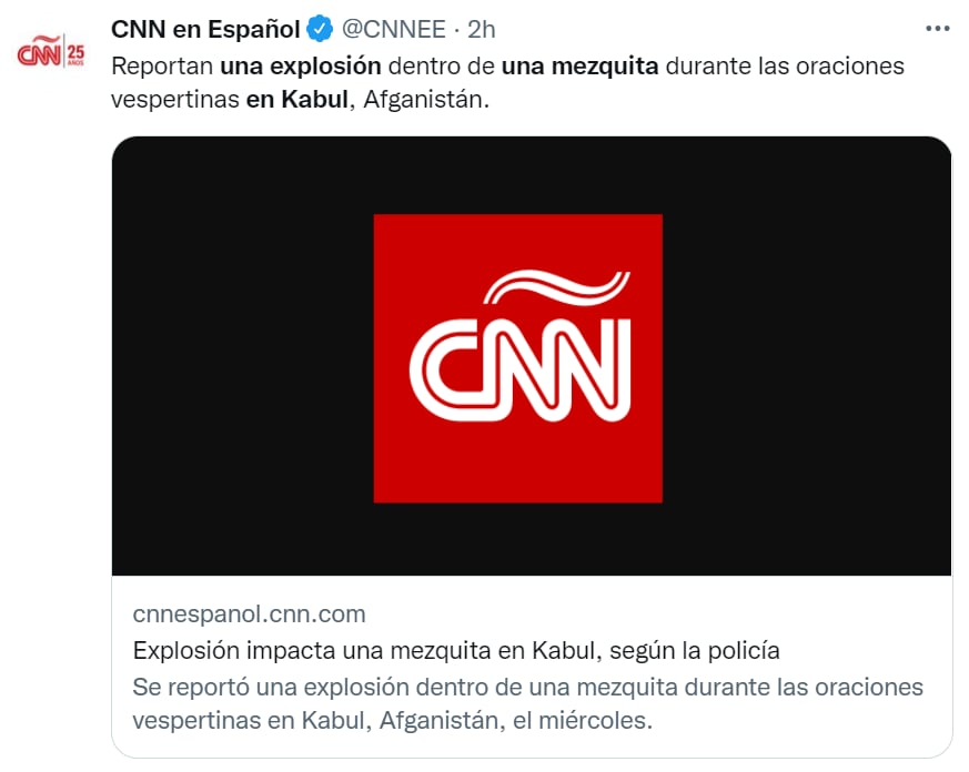 Explosión mezquita Afganistán