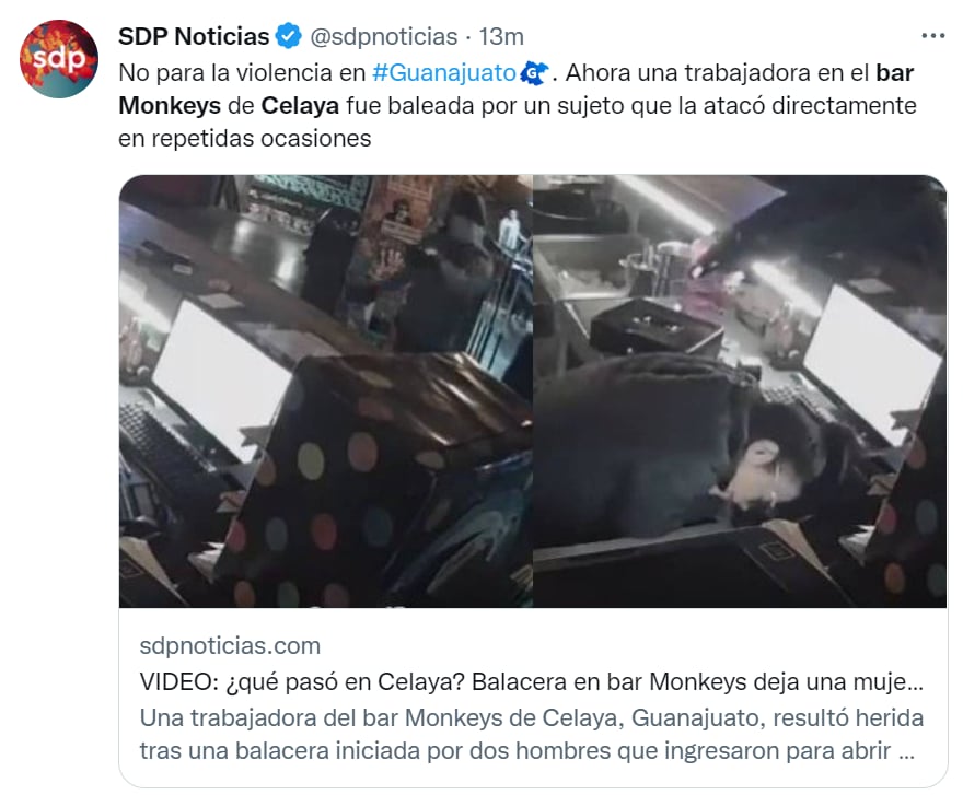Ataque bar Guanajuato