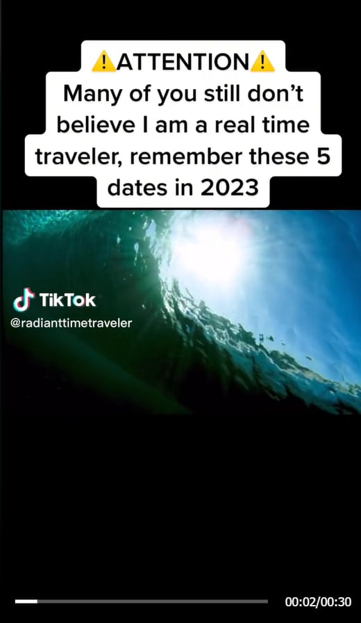 Time Traveler Warns Earth Will Suffer Bad Things