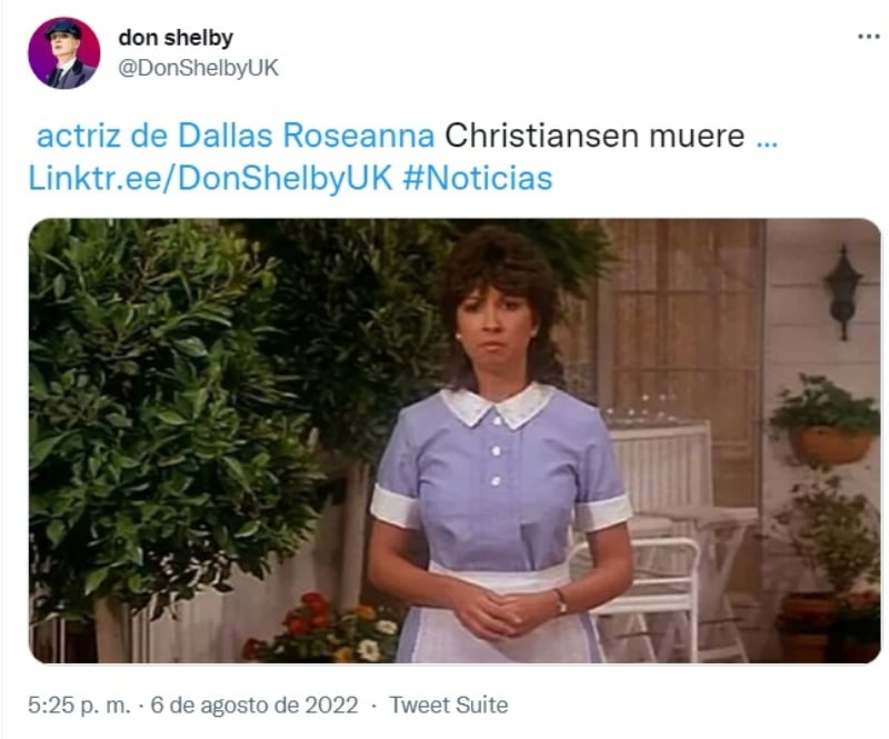Muere la actriz Roseanna Christiansen