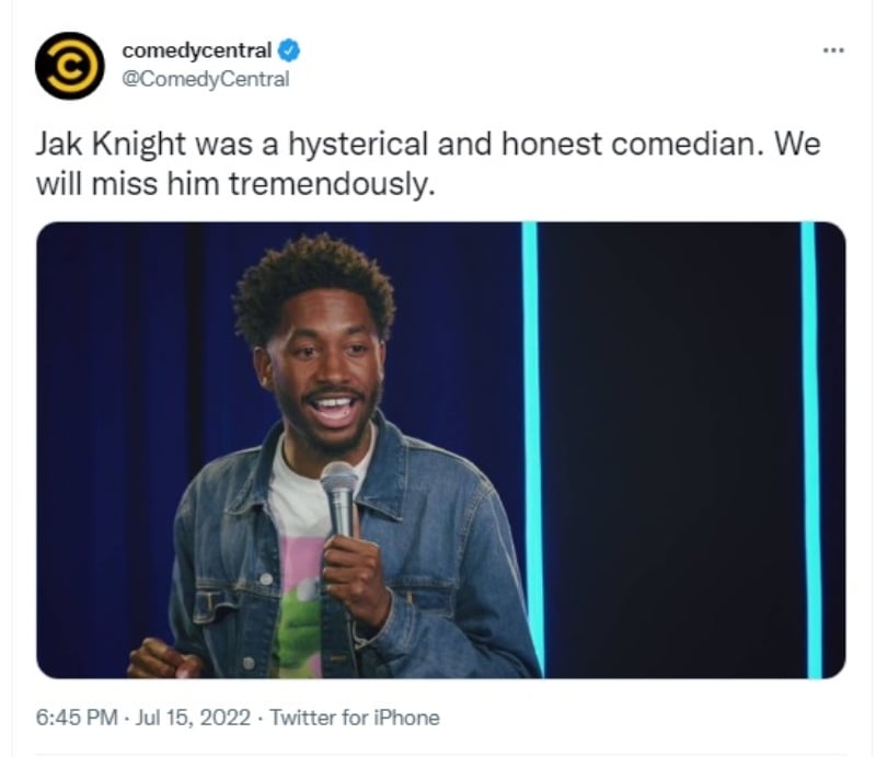 "Un comediante increíble y todo el talento"