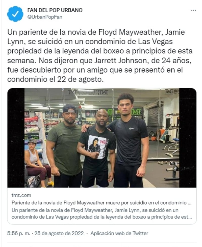 El pugilista está "angustiado"